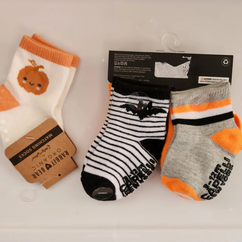 NWT Baby Halloween sock bundle Size 3 to 12 month 7 pairs